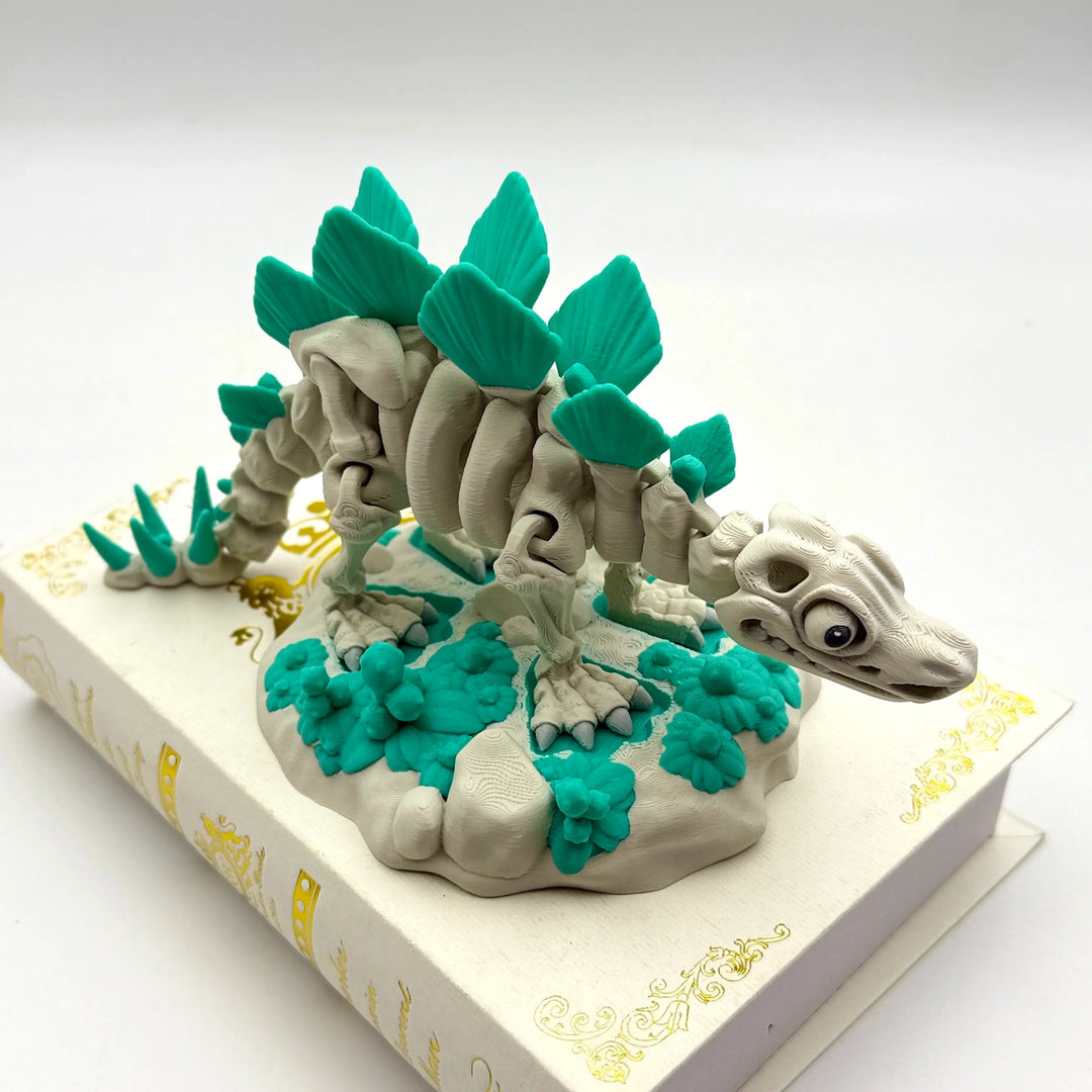 🦕 Skeleton Stegosaurus – Customizable 3D Printed Dino Fossil Model