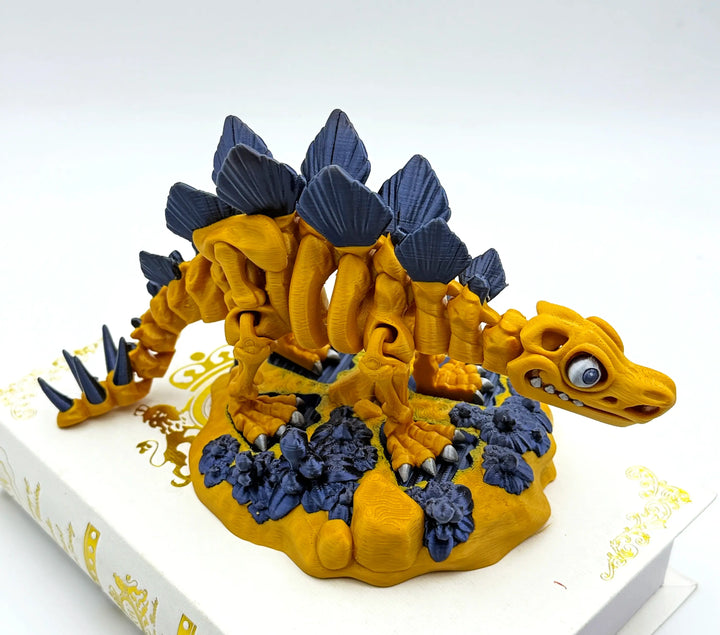 🦕 Skeleton Stegosaurus – Customizable 3D Printed Dino Fossil Model