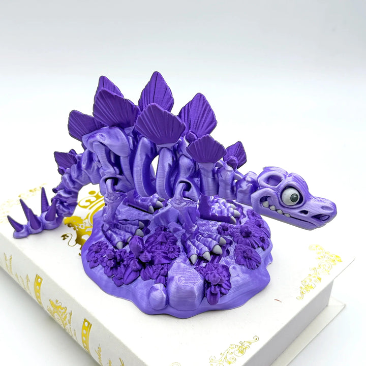 🦕 Skeleton Stegosaurus – Customizable 3D Printed Dino Fossil Model