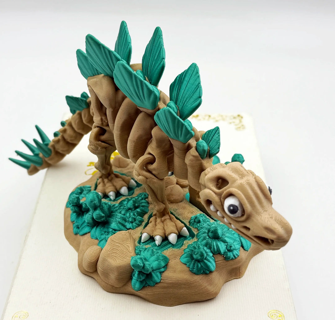 🦕 Skeleton Stegosaurus – Customizable 3D Printed Dino Fossil Model