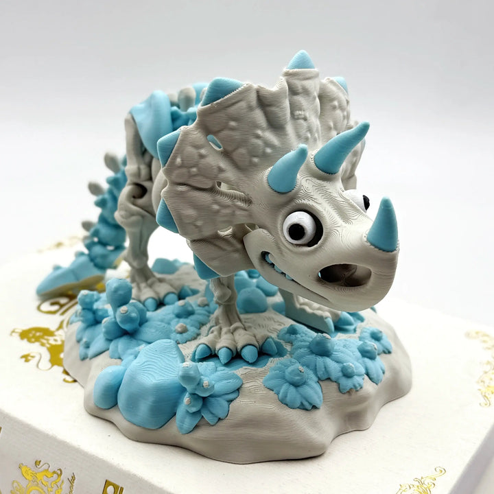 🦖 Skeleton Triceratops – Customizable 3D Printed Dinosaur Fossil Model