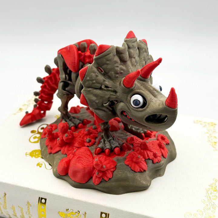 🦖 Skeleton Triceratops – Customizable 3D Printed Dinosaur Fossil Model