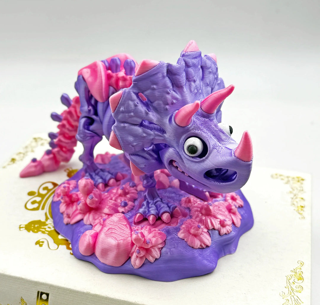 🦖 Skeleton Triceratops – Customizable 3D Printed Dinosaur Fossil Model