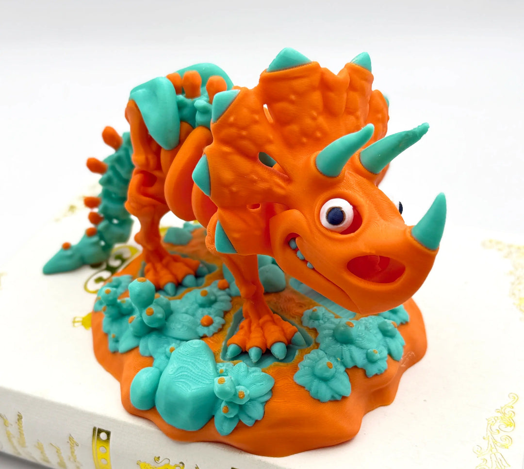 🦖 Skeleton Triceratops – Customizable 3D Printed Dinosaur Fossil Model