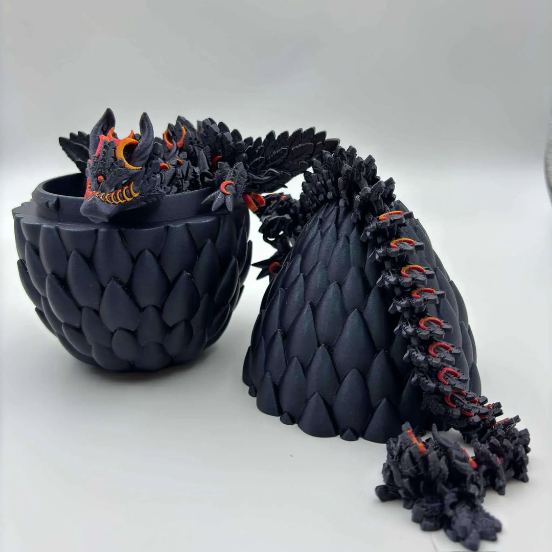 3D Printed Crescent Moon Dragon - Customizable Fantasy Decor