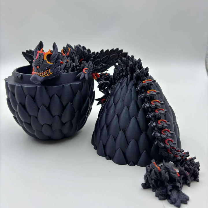 3D Printed Crescent Moon Dragon - Customizable Fantasy Decor