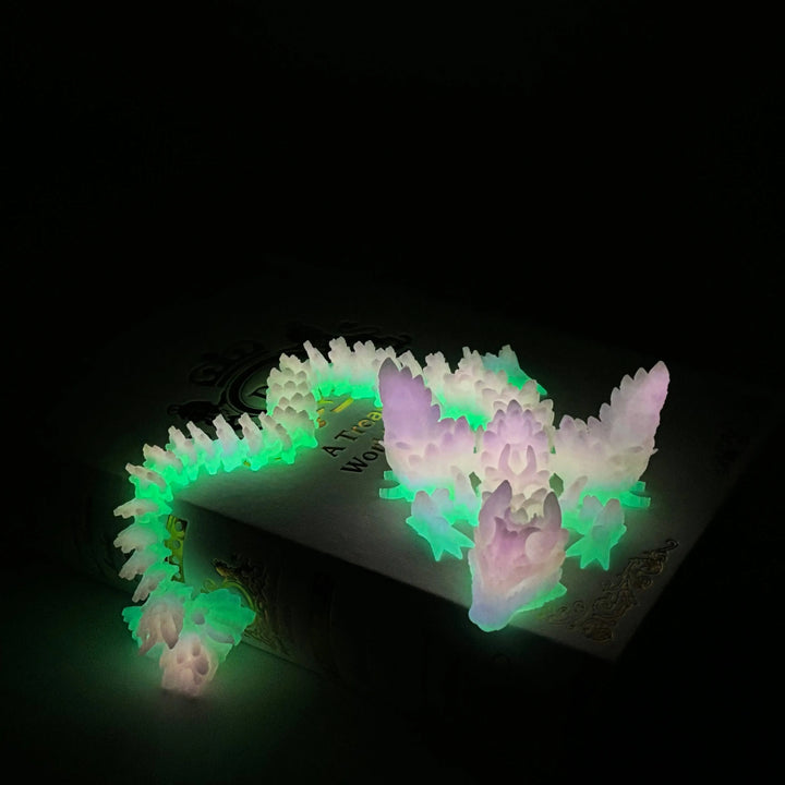 3D Printed Crescent Moon Dragon - Customizable Fantasy Decor