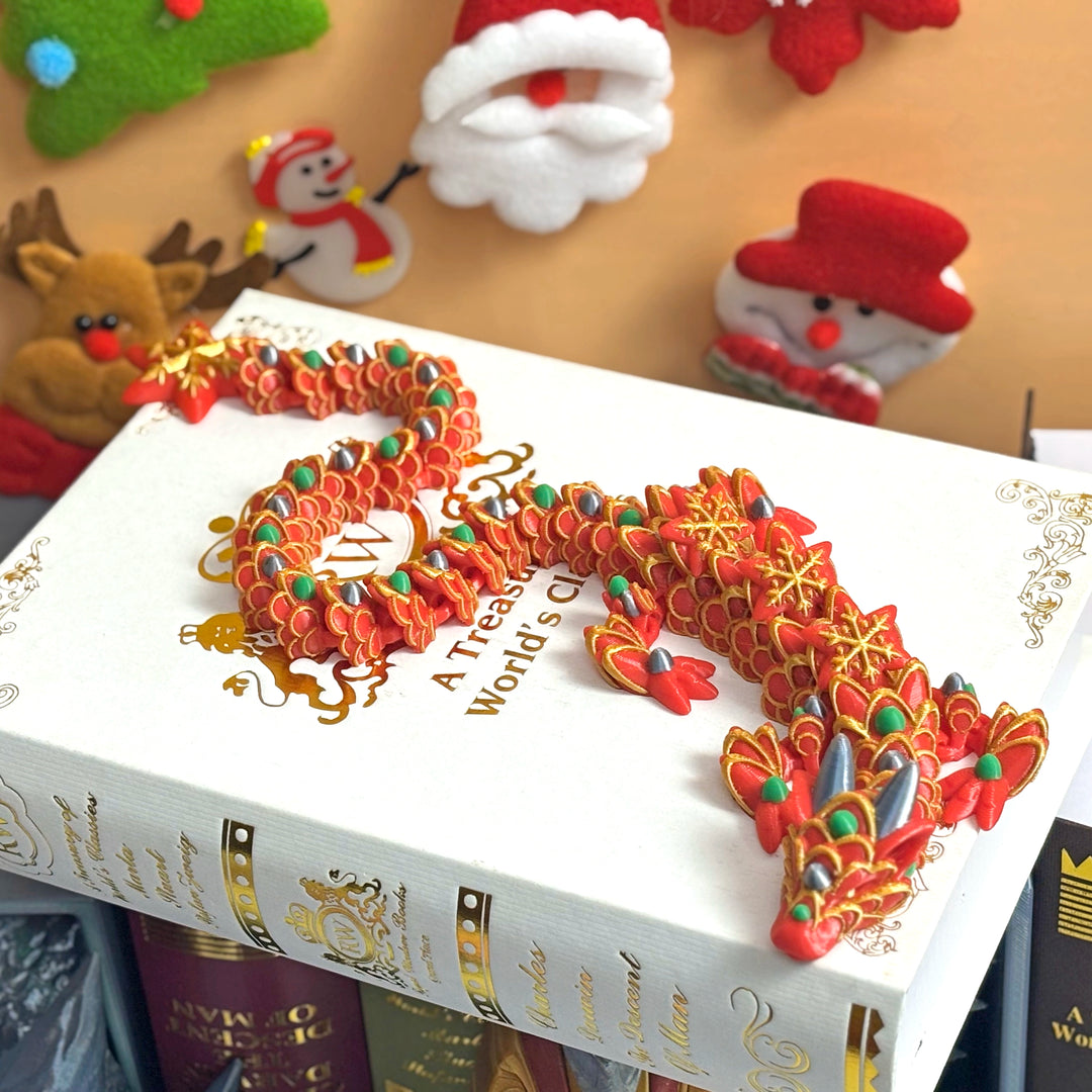 Gingerbread-Inspired Dragon – Customizable, Cozy Fantasy Figurine in 70+ Colors