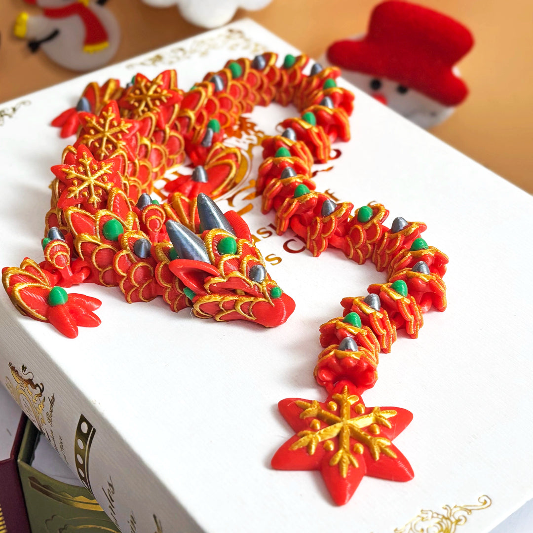 Gingerbread-Inspired Dragon – Customizable, Cozy Fantasy Figurine in 70+ Colors