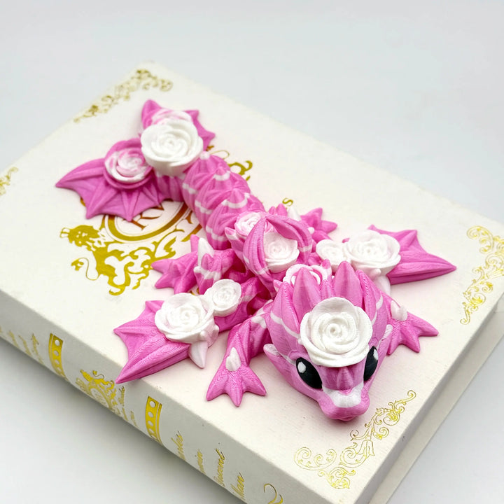 Baby Rose Dragon - Customizable 3D Printed Fantasy Dragon