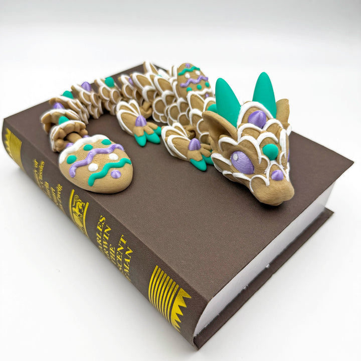 Baby Easter Cookie Dragon - Customizable 3D Printed Fantasy Dragon
