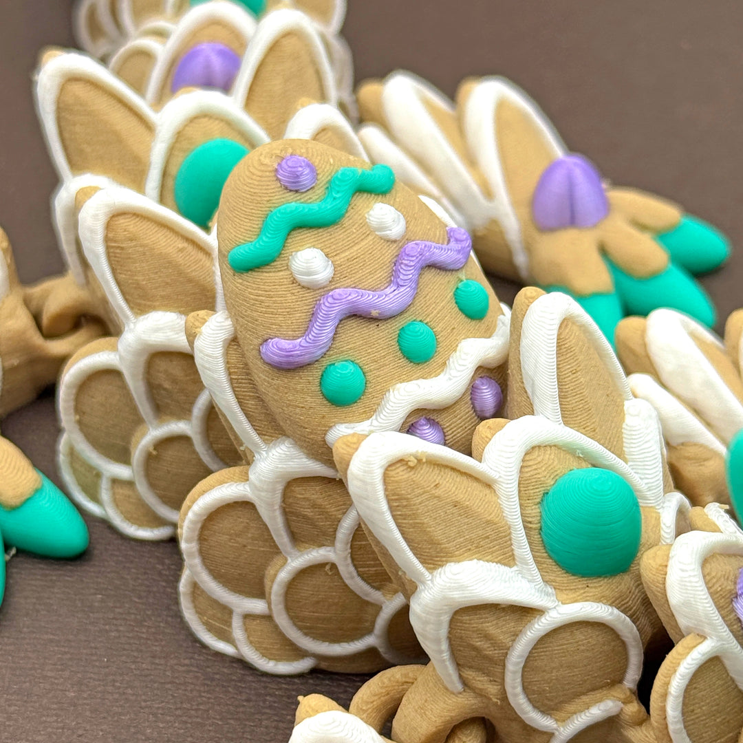 Baby Easter Cookie Dragon - Customizable 3D Printed Fantasy Dragon