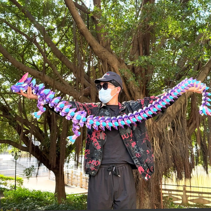 6.7 ft Giant Crystal Dragon – Customizable 3D Printed Fantasy Figurine / Decor