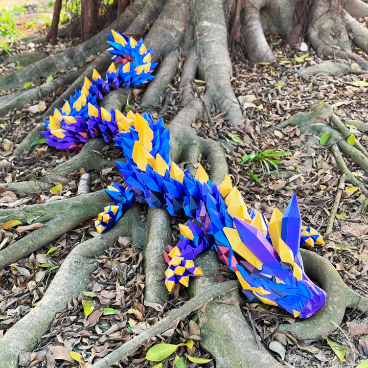 6.7 ft Giant Crystal Dragon – Customizable 3D Printed Fantasy Figurine / Decor