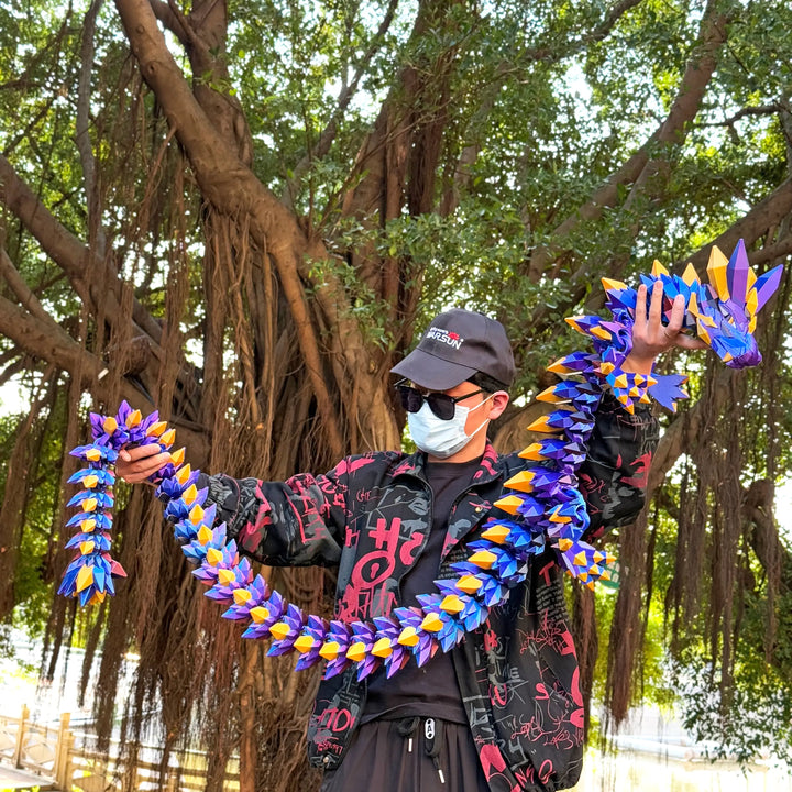 6.7 ft Giant Crystal Dragon – Customizable 3D Printed Fantasy Figurine / Decor