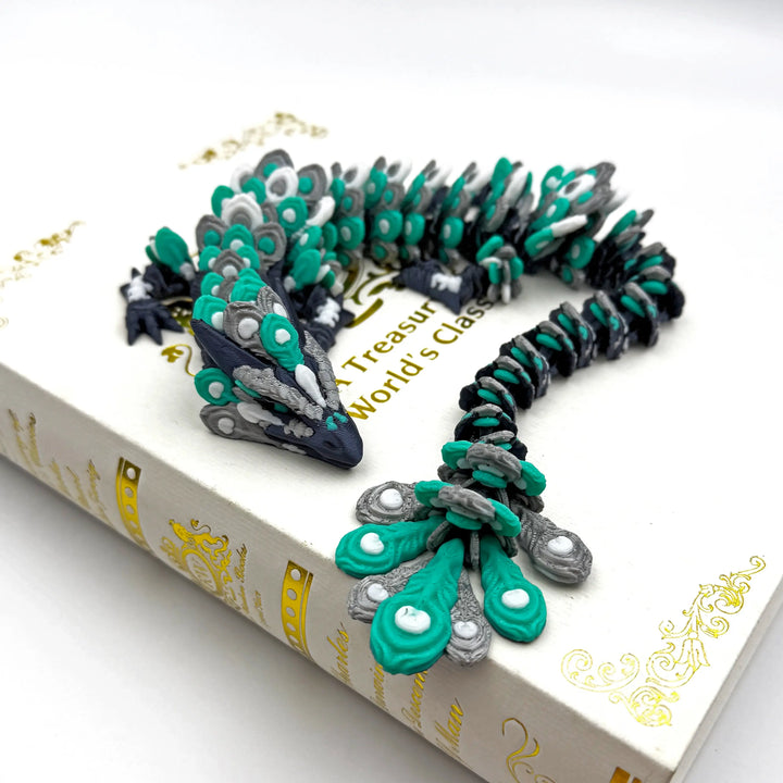 Peacock Dragon – Customizable 3D Printed Fantasy Dragon