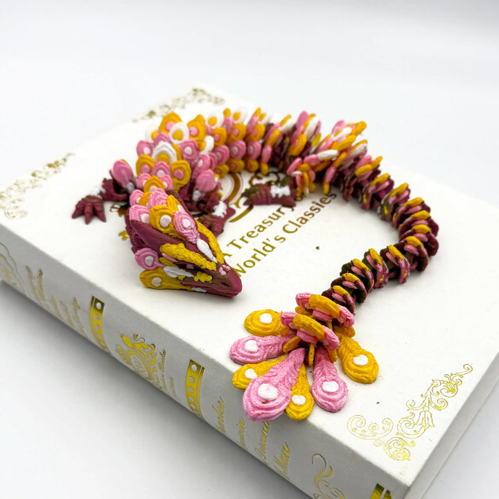 Peacock Dragon – Customizable 3D Printed Fantasy Dragon