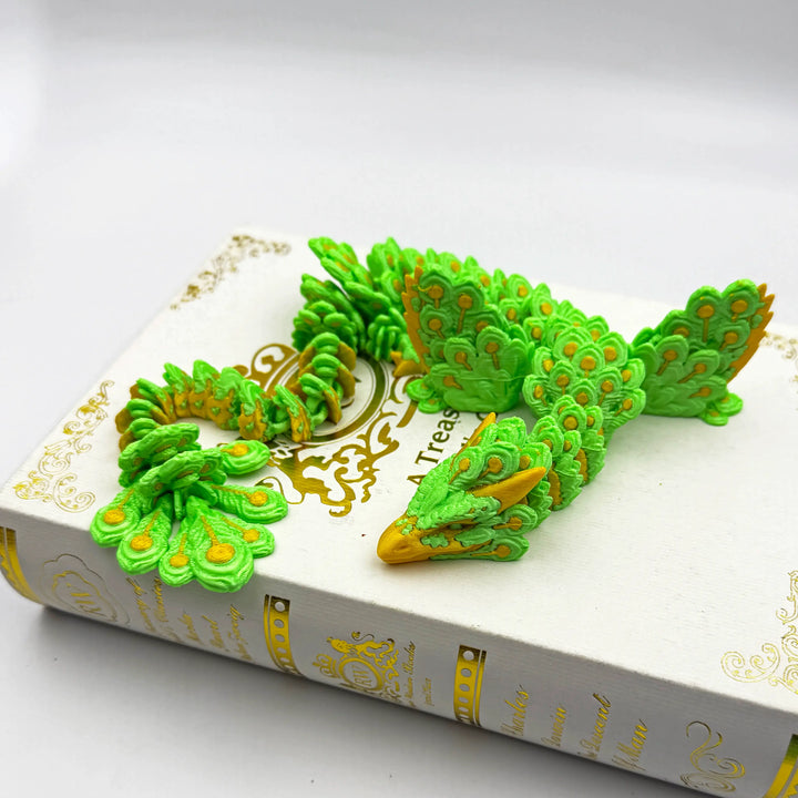 Peacock Dragon – Customizable 3D Printed Fantasy Dragon