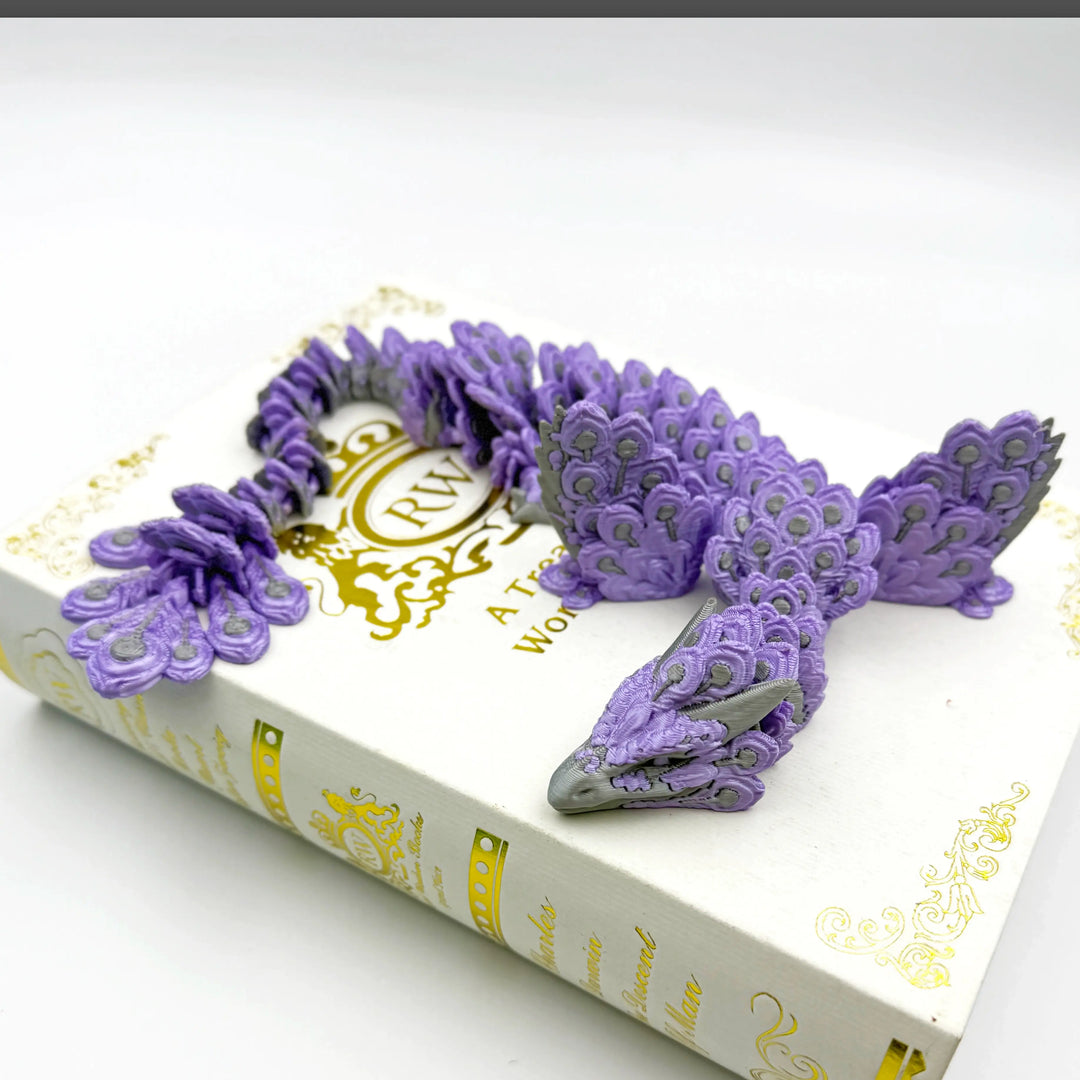 Peacock Dragon – Customizable 3D Printed Fantasy Dragon