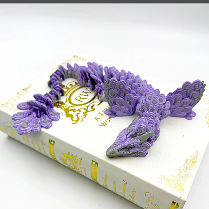 Peacock Dragon – Customizable 3D Printed Fantasy Dragon