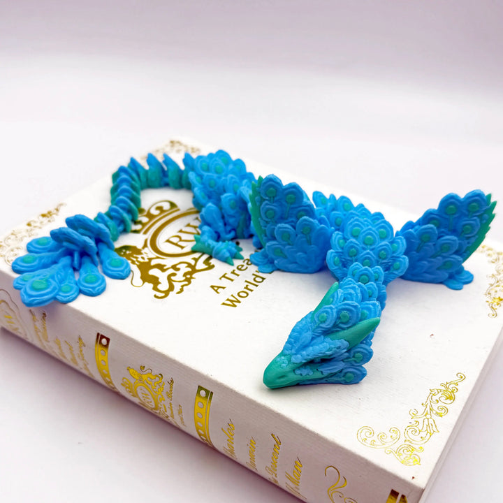 Peacock Dragon – Customizable 3D Printed Fantasy Dragon