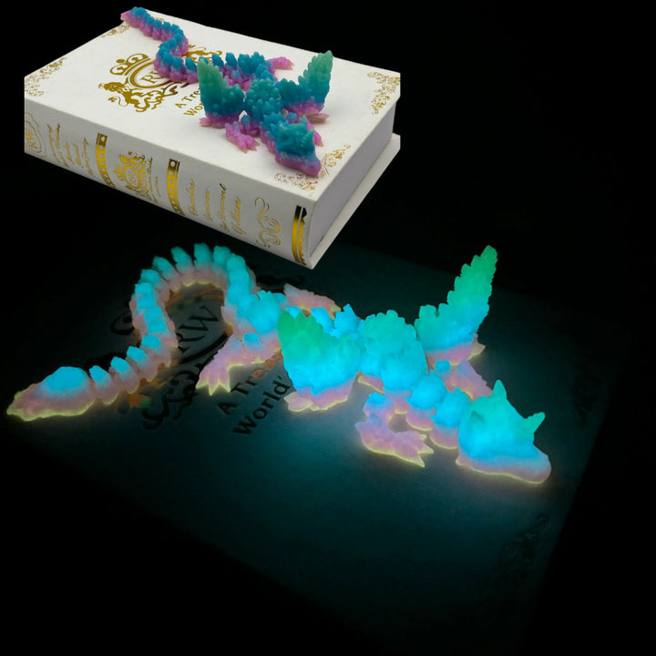 Pegaso articulado impreso en 3D con diseño de unicornio y dragón: diseño con bisagras, juguete antiestrés flexible y decoración para el hogar