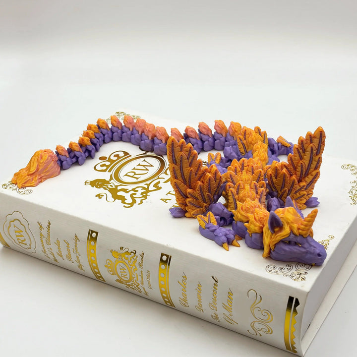 Pegaso articulado impreso en 3D con diseño de unicornio y dragón: diseño con bisagras, juguete antiestrés flexible y decoración para el hogar