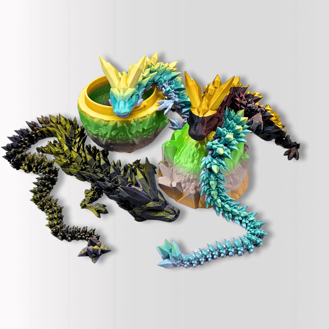 3D Printed Crystal Dragon