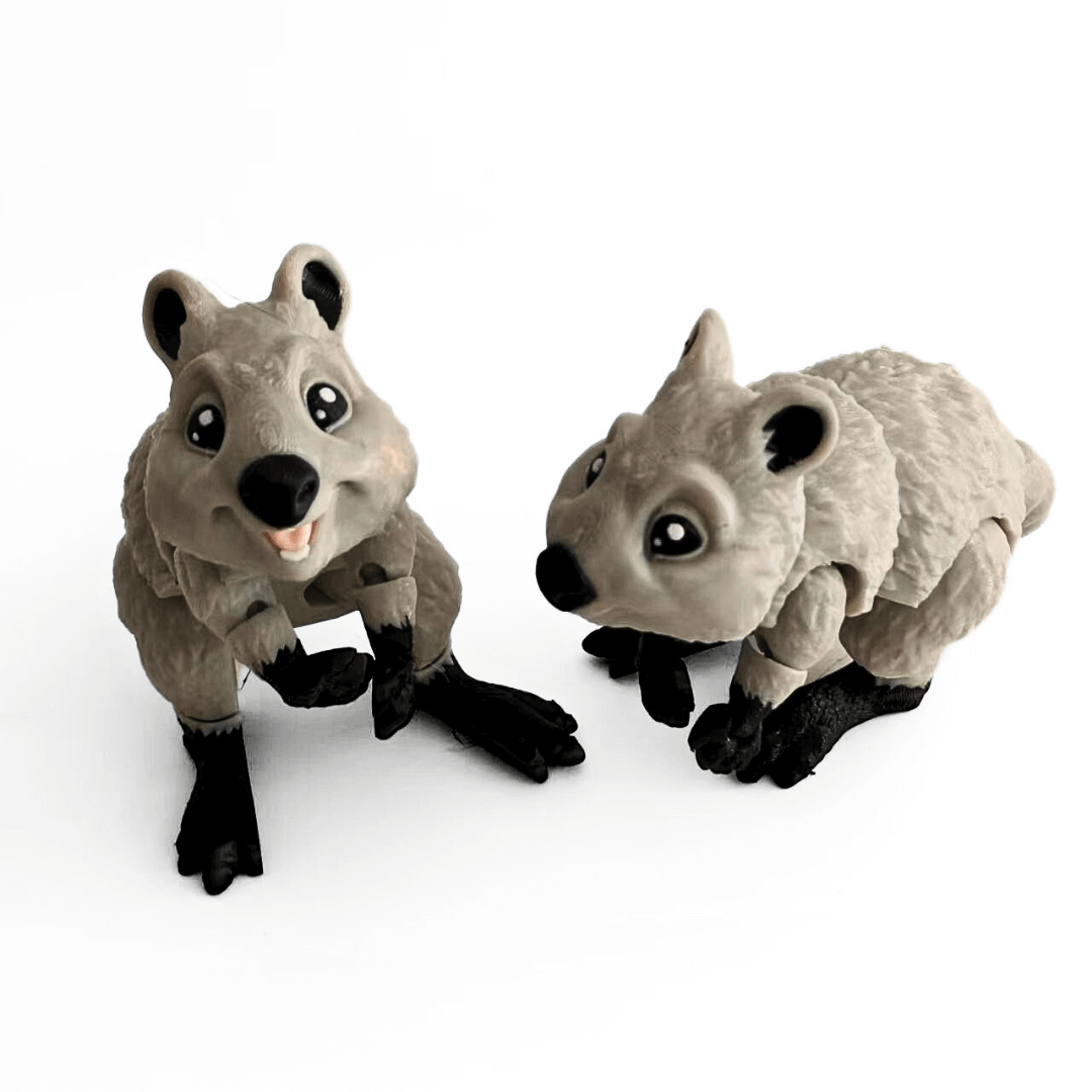 Juguete Quokka articulado impreso en 3D: PLA ecológico, personalizable y una idea de regalo única