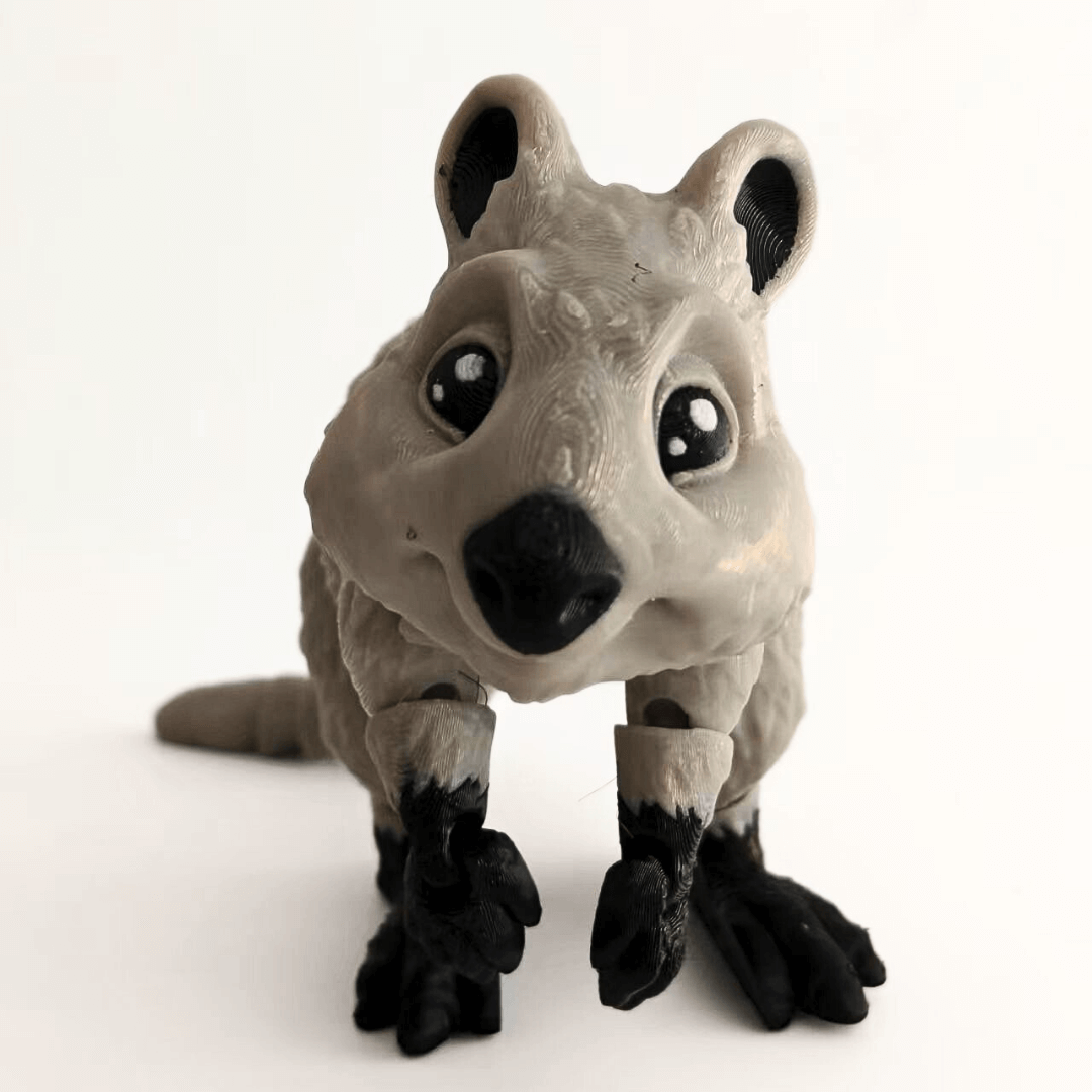 Juguete Quokka articulado impreso en 3D: PLA ecológico, personalizable y una idea de regalo única