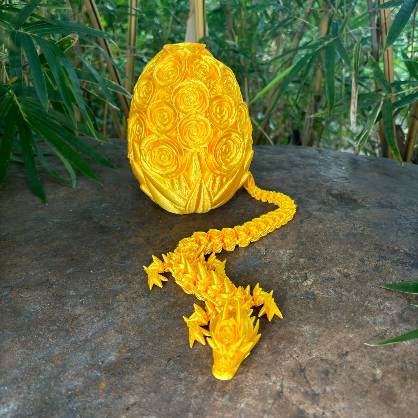 Eco-Friendly 3D Printed Rose Dragon – Flexible PLA Sensory Toy | Fantasy Gift & Home Decor