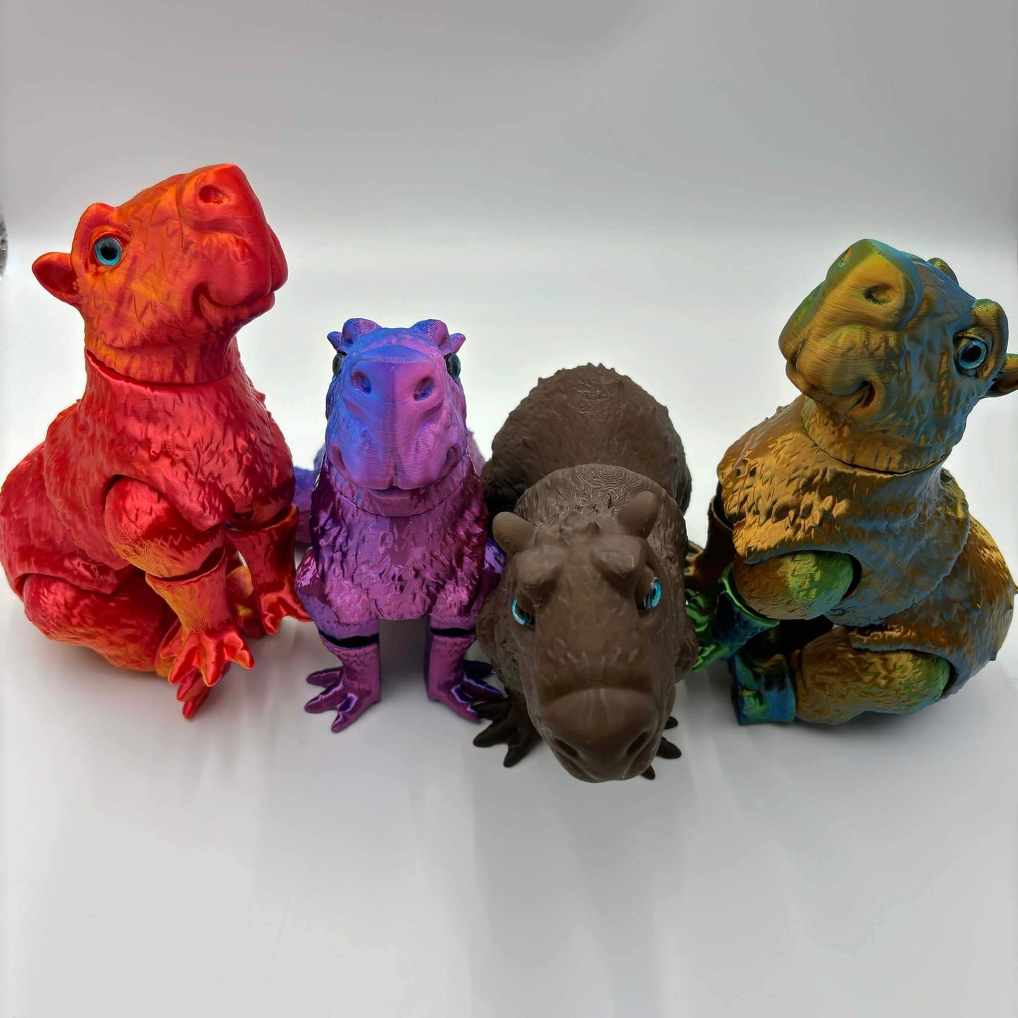 Capibara articulada impresa en 3D: PLA personalizable, flexible y ecológico