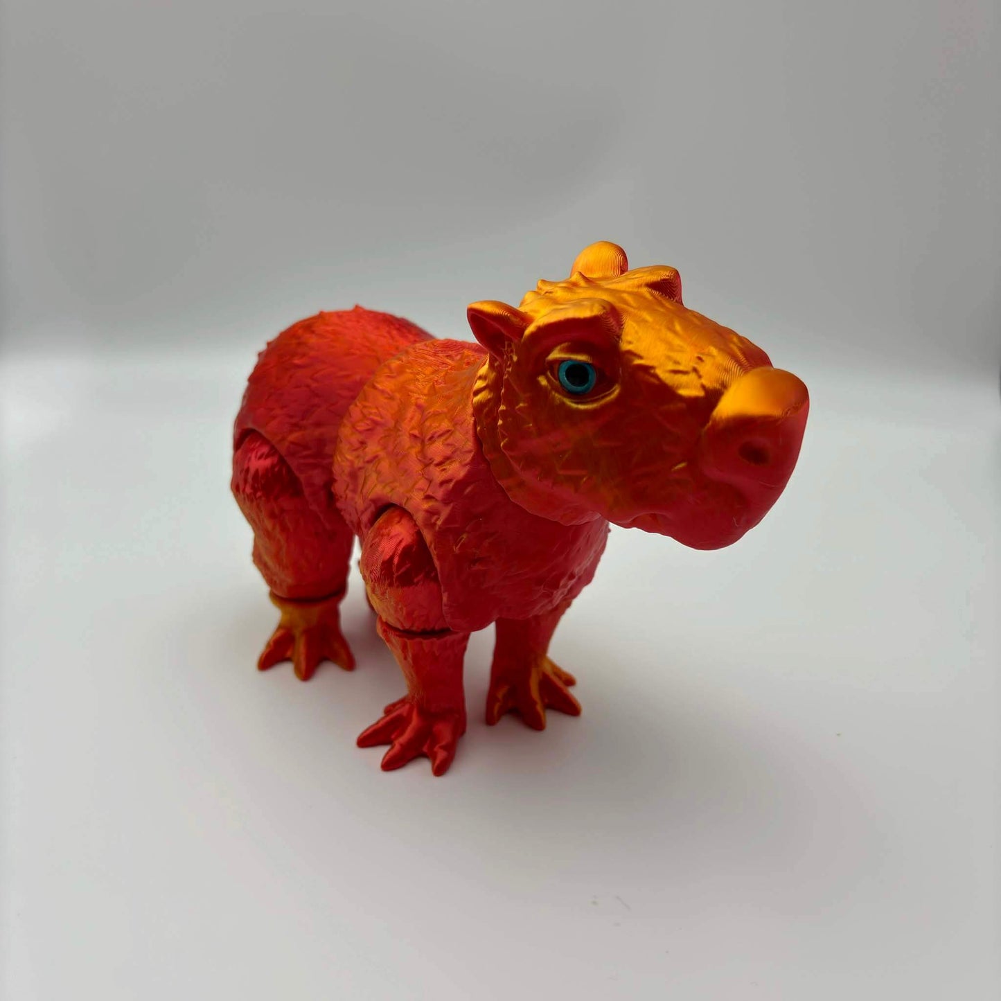 Capibara articulada impresa en 3D: PLA personalizable, flexible y ecológico