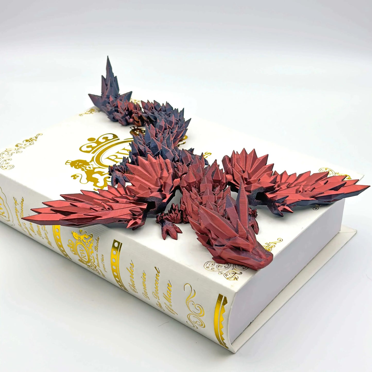 3D Printed Crystal Winged Dragon