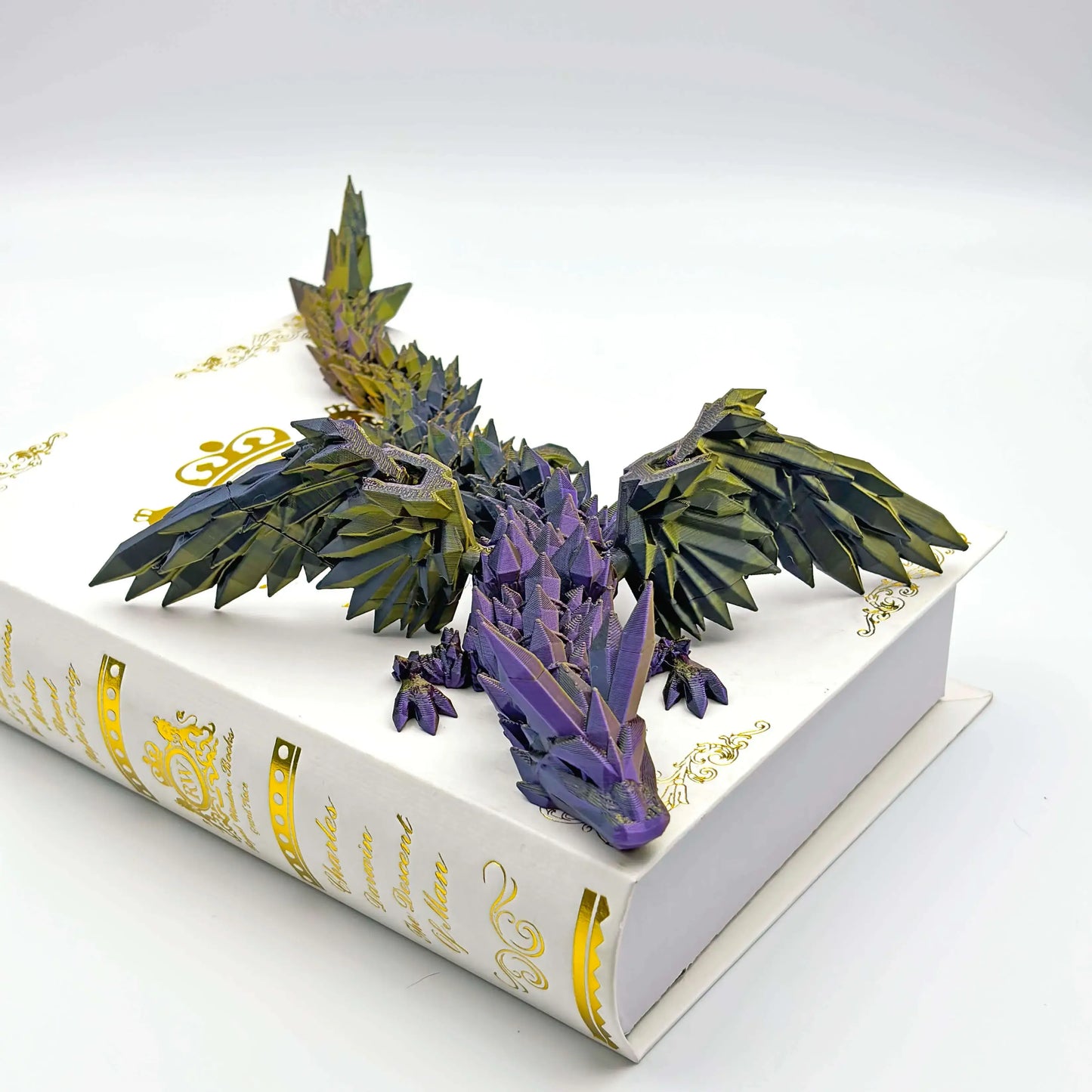 3D Printed Crystal Winged Dragon