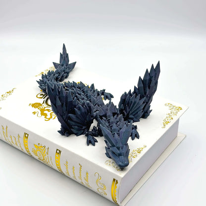 3D Printed Crystal Winged Dragon