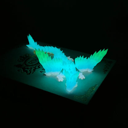 3D Printed Crystal Winged Dragon