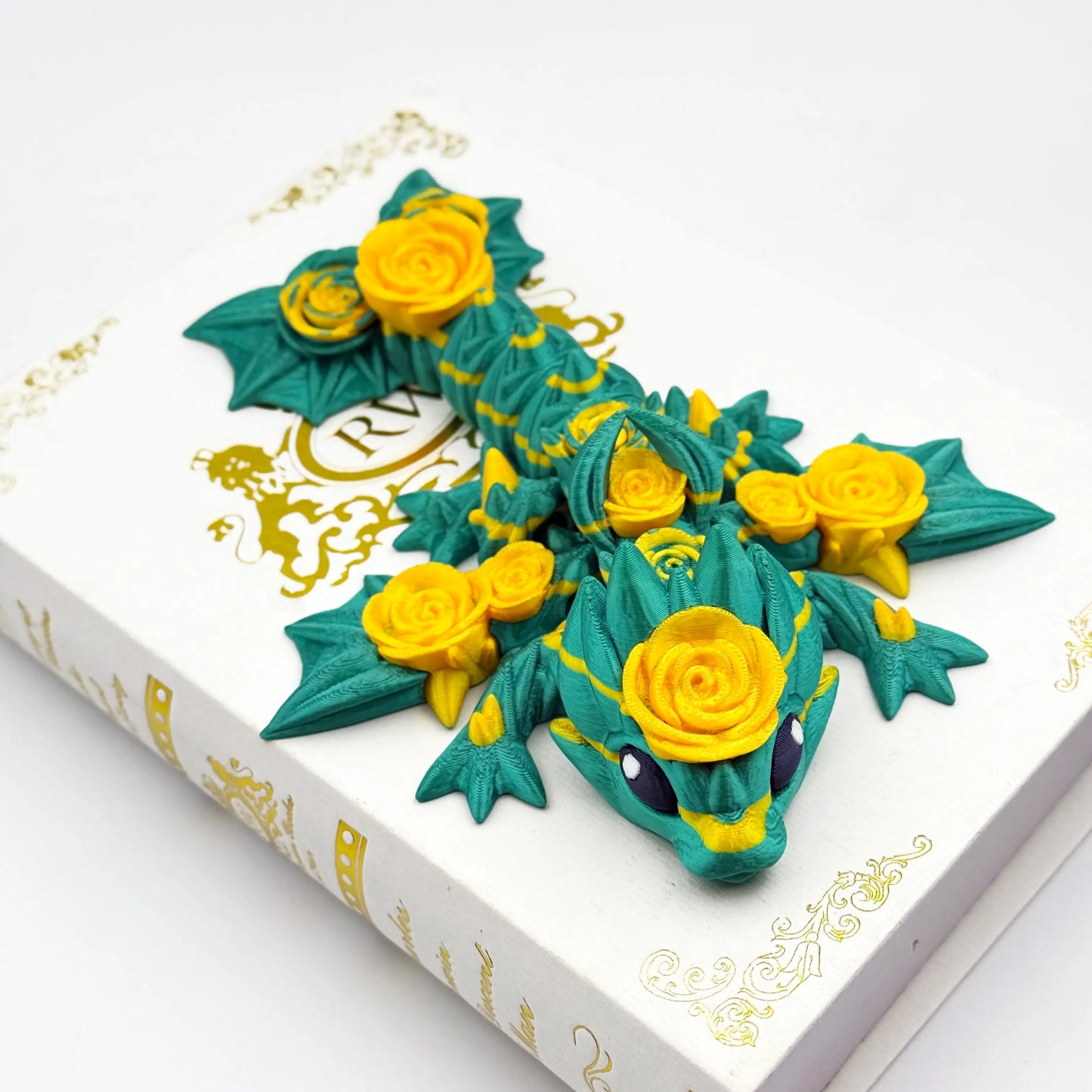 Baby Rose Dragon - Customizable 3D Printed Fantasy Dragon