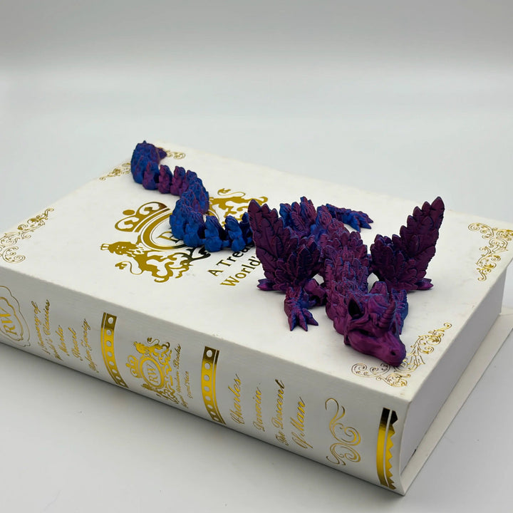 Pegaso articulado impreso en 3D con diseño de unicornio y dragón: diseño con bisagras, juguete antiestrés flexible y decoración para el hogar